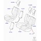 Land rover garniture coussin de siege arrière Range Sport (LR014897)