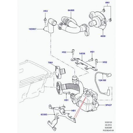 Land rover flexible symposer Range Sport (LR015355)