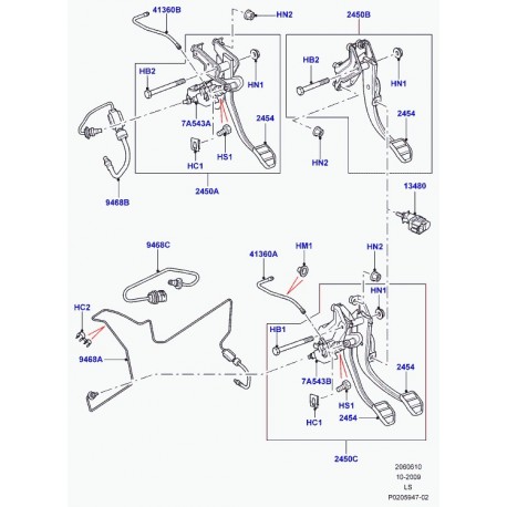 Land rover tuyau embrayage Discovery 3 (LR015531)