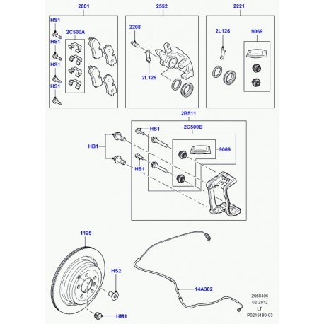 Land rover disque de frein Range Sport (LR016192)