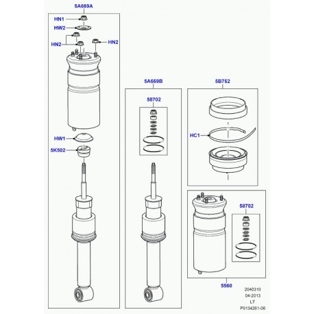 Land rover damper Range Sport (LR016425)