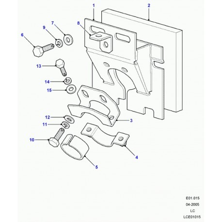 Land rover agrafe Defender 90, 110, 130 (LR016653)