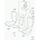 Land rover garniture dossier de siege arrière Range L322 (LR017101)