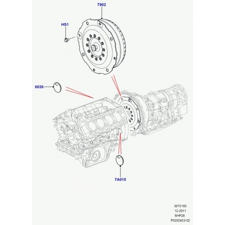 Land rover convertisseur Range Sport (LR017283)