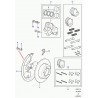 disque de frein arriere non ventile Defender 90, 110, 130