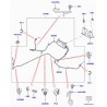 CABLE DROIT DU FREIN A MAIN Discovery 3, 4 et Range Sport