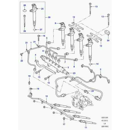 Land rover soupape de surpression Defender 90, 110, 130 (LR019009)