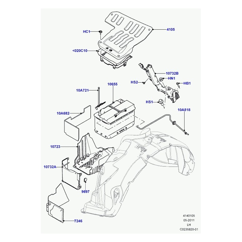 Commander ampoule antibrouillard avant Discovery 2, 3, Freelander 1 et  Range L322, Sport BRITPART (49504) pas cher sur RLD Autos