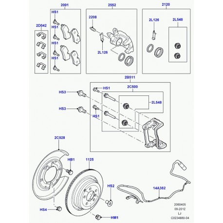 Land rover tole de protection-disque frein Range L322 (LR019451)