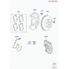 etrier frein ss plaq. porte garnit. Range L322