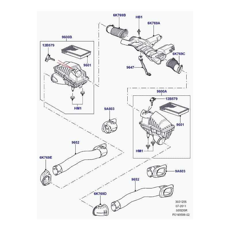 Commander deflecteur air porte avant depuis DEFENDER et SERIE BRITPART  (021TC) pas cher sur RLD Autos