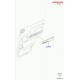 Land rover piece insertion garnissage porte Range L322 (LR020450)