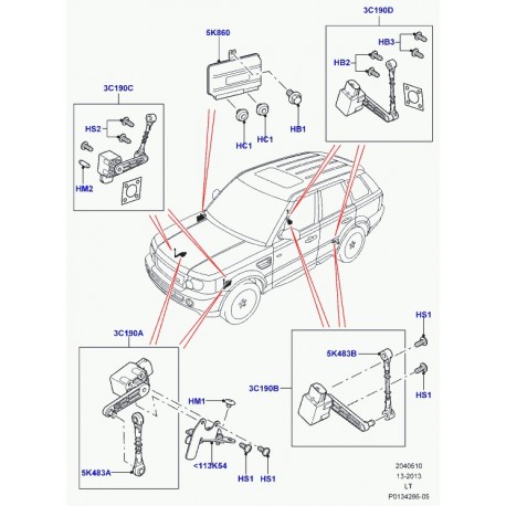 Land rover axe Range Sport (LR020475)