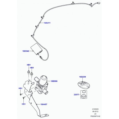 Land rover cablage chauffage Discovery 3 (LR021140)