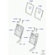 Land rover recouvrement support siege arrière Discovery 3 (LR021540)