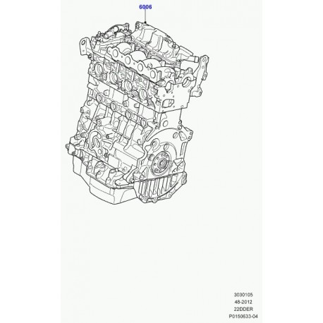 Land rover moteur deshabille Evoque (LR022075)