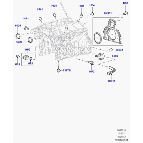 Land rover capot-ouverture d'acces Discovery 3, Range L405, Sport (LR022136)