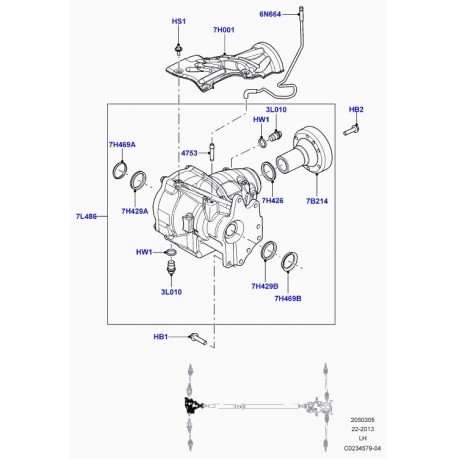 Land rover tube reniflard Evoque (LR022458)