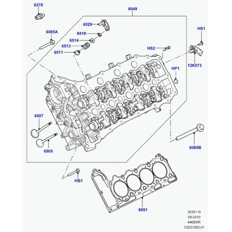 Land rover joint de culasse Range L322,  L405,  Sport (LR022899)