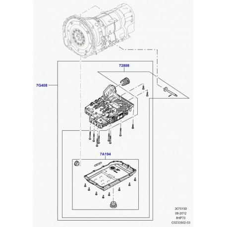 Land rover joint transmission Range L405,  Sport (LR023293)