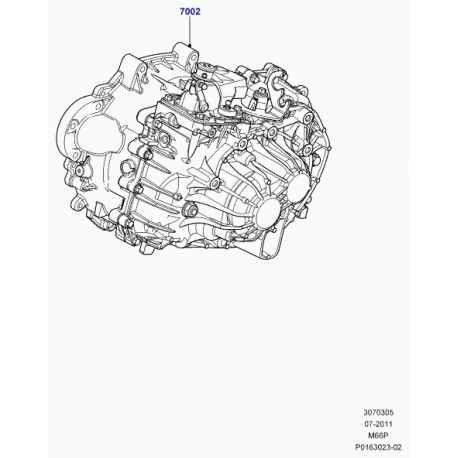 Land rover boite de vitesses avec differentiel Freelander 2 et Evoque (LR024707)