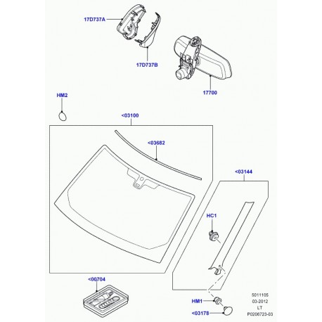 Land rover couverture Discovery 3, Range L322, Sport (LR024856)