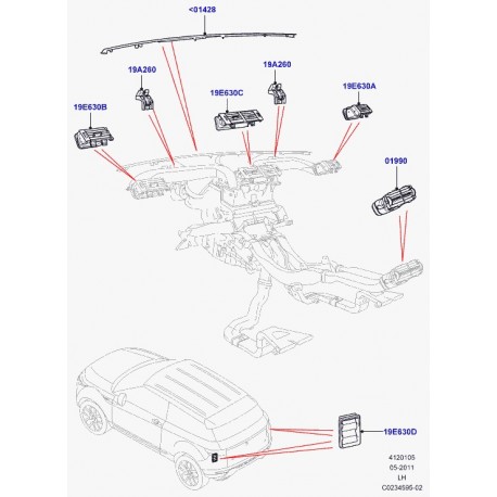 Land rover reniflard Evoque (LR025055)