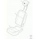 Land rover garniture coussin de siege arrière Defender 90, 110, 130 (LR025095)