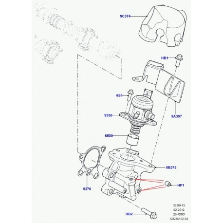 Land rover joint boitier support pompe alim Evoque (LR025257)