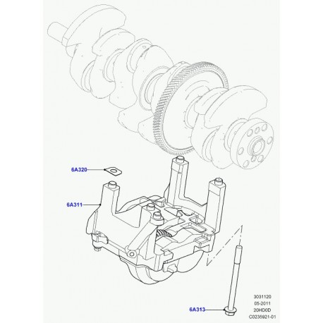 Land rover boulon Evoque (LR025683)