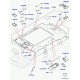 clip fixation garnissage toit Evoque et Range L405,  Sport