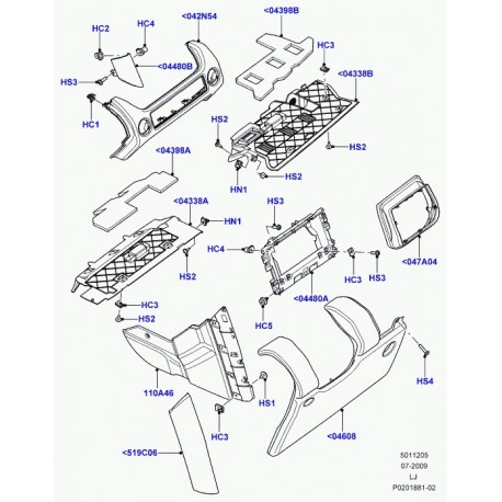 Land rover panneau garnissage planche bord Range L322 (LR027742)