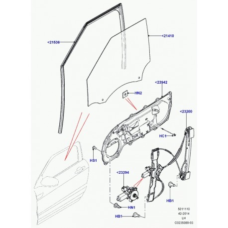 Land rover agrafe de cable Evoque et Range L405,  Sport (LR028083)