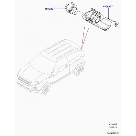 Land rover moulure hayon Evoque (LR028103)