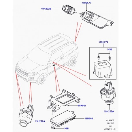 Land rover moulure hayon Evoque (LR028104)