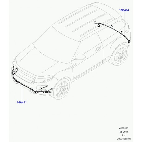 Land rover cablage pare-chocs Evoque (LR028309)