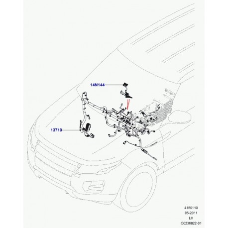 Land rover cablage planche de bord Evoque (LR028331)