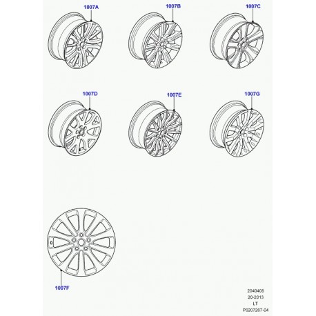 Land rover jante aluminium Range Sport (LR028995)