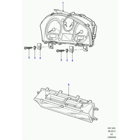 Land rover tableau de bord Defender 90, 110, 130 (LR029188)