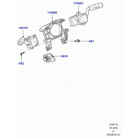 Land rover interrupteur de commande Discovery 3, Range Sport (LR029684)