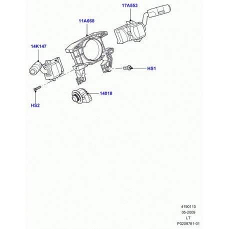 Land rover interrupteur de commande Discovery 3, Range Sport (LR029693)