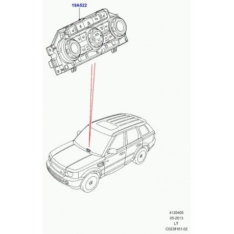 Land rover ensemble de commande chauffage Range Sport (LR030177)