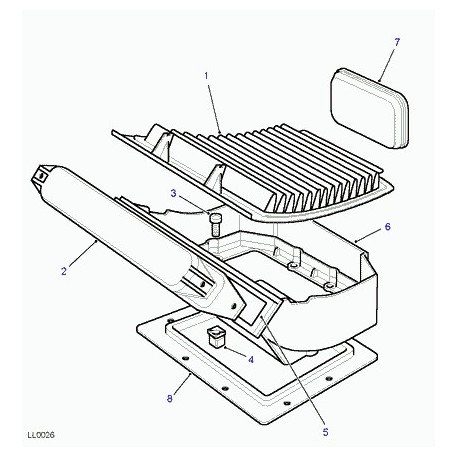 Land rover filtre odeurs et particules Range P38 (LR030219)