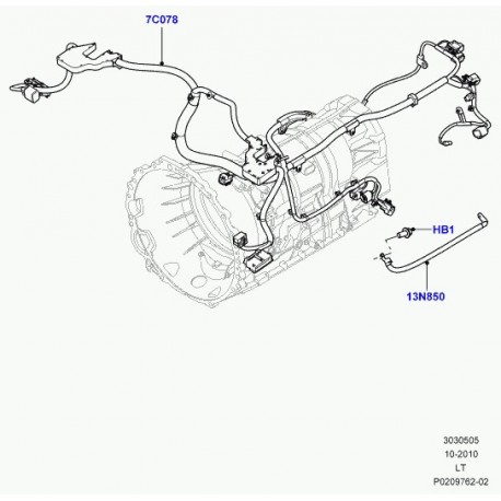 Land rover cablage boite de vitesses Range Sport (LR030281)