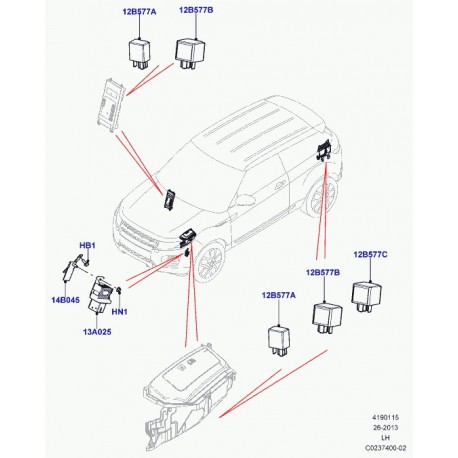 Land rover relais Evoque (LR030372)