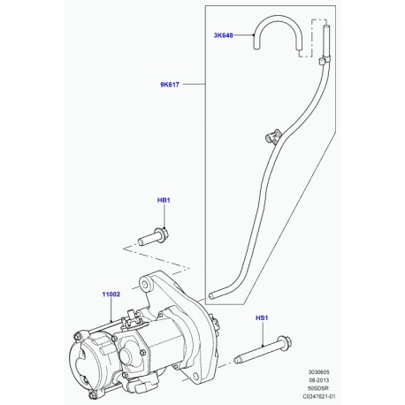 Land rover tube reniflard Range Sport (LR031127)