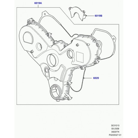 Land rover carter de distribution Discovery 3, Range Sport (LR031775)