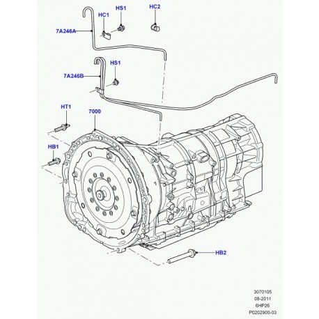 Land rover boite de vitesses automatique Discovery 3 (LR032143)