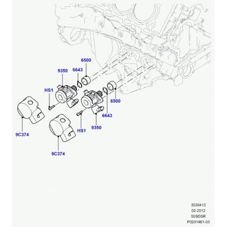 Land rover pompe a combustible Range Sport (LR032174)