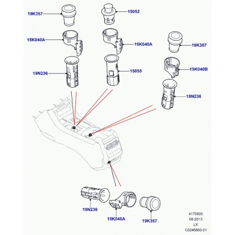 Land rover allume cigares Range L405,  Sport (LR033370)